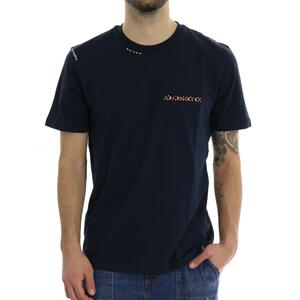 T-SHIRT RICAMO BLU